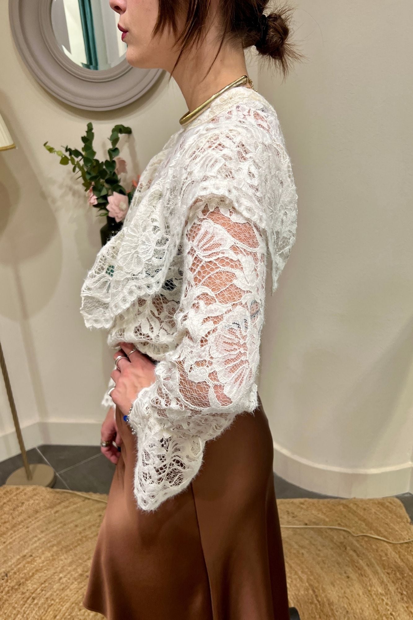 PHILIA LOFT Maglia in pizzo Philia loft Burro