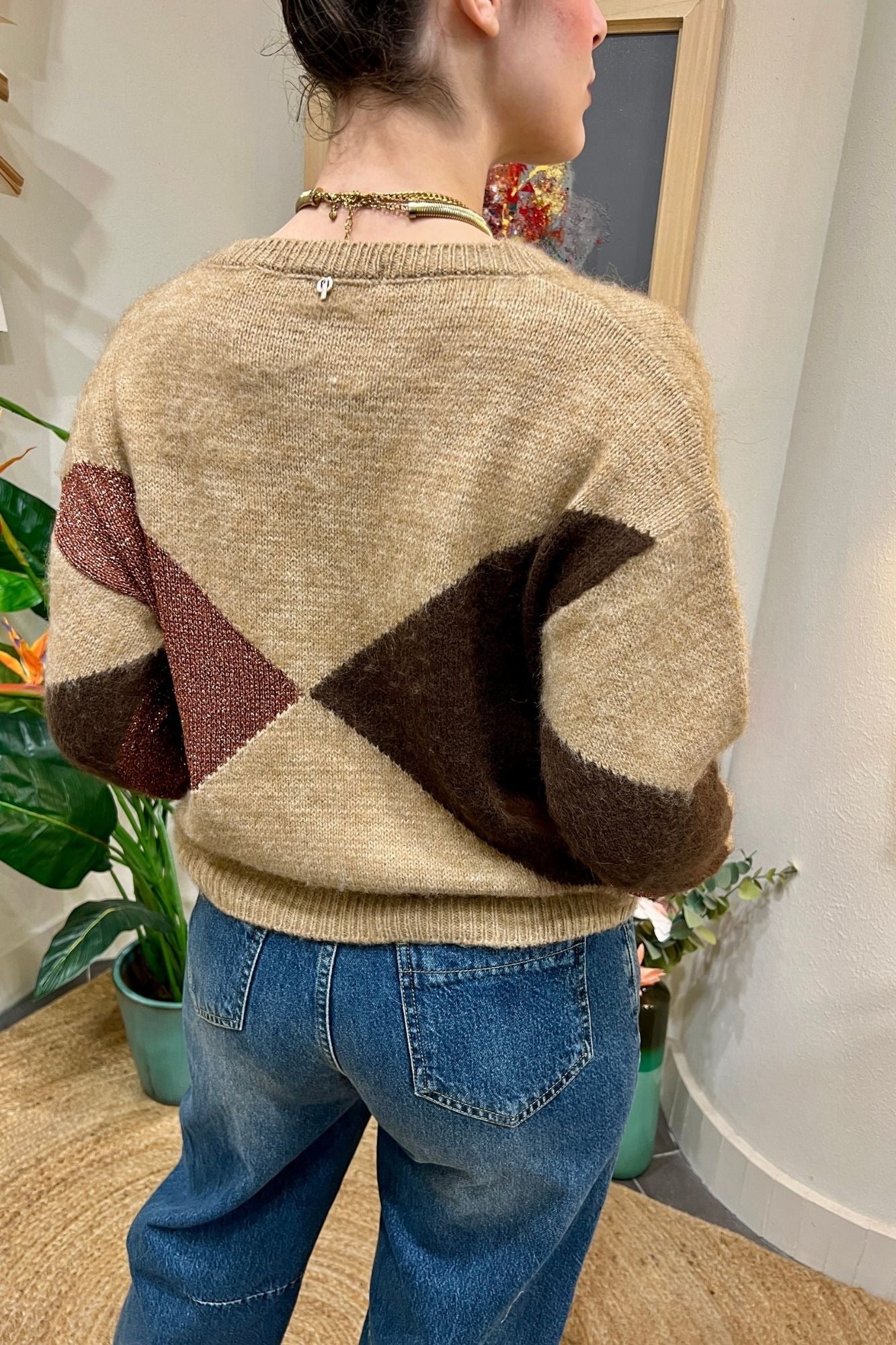 PHILIA LOFT Maglione misto lana Phili loft Cammello