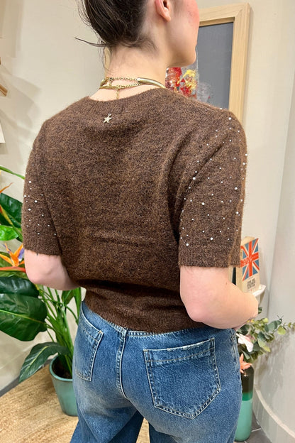 SOUVENIR Maglione con perline Souvenir Caffe'