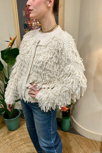 SOUVENIR Cardigan con bottoni Souvenir Panna