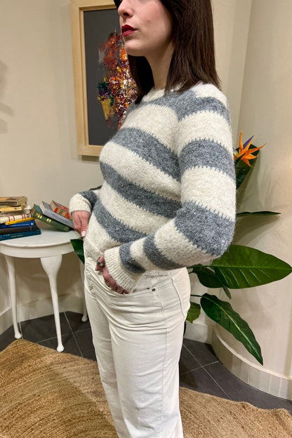 SUSY MIX Maglione rigato Susy mix Grigio