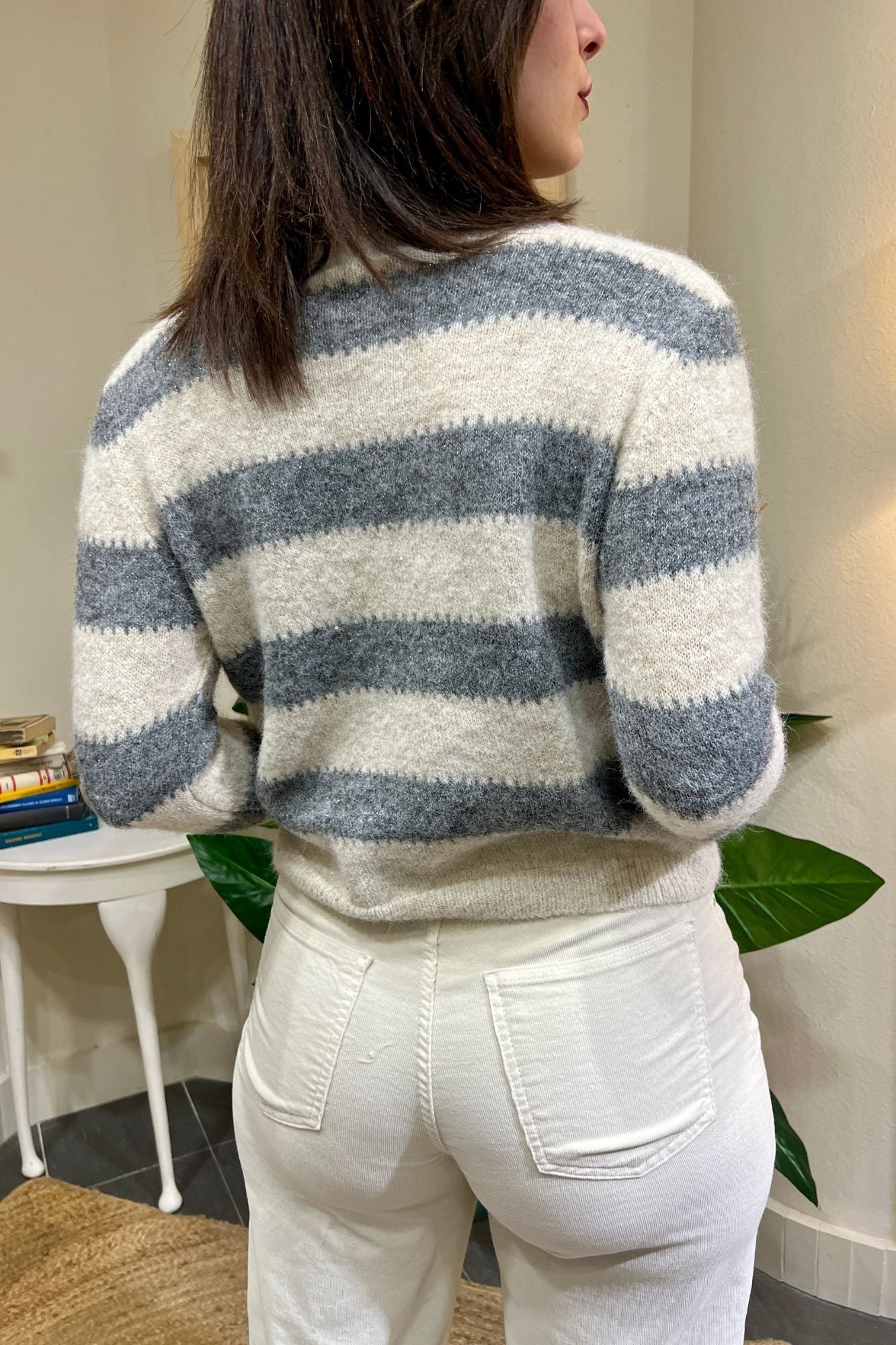 SUSY MIX Maglione rigato Susy mix Grigio