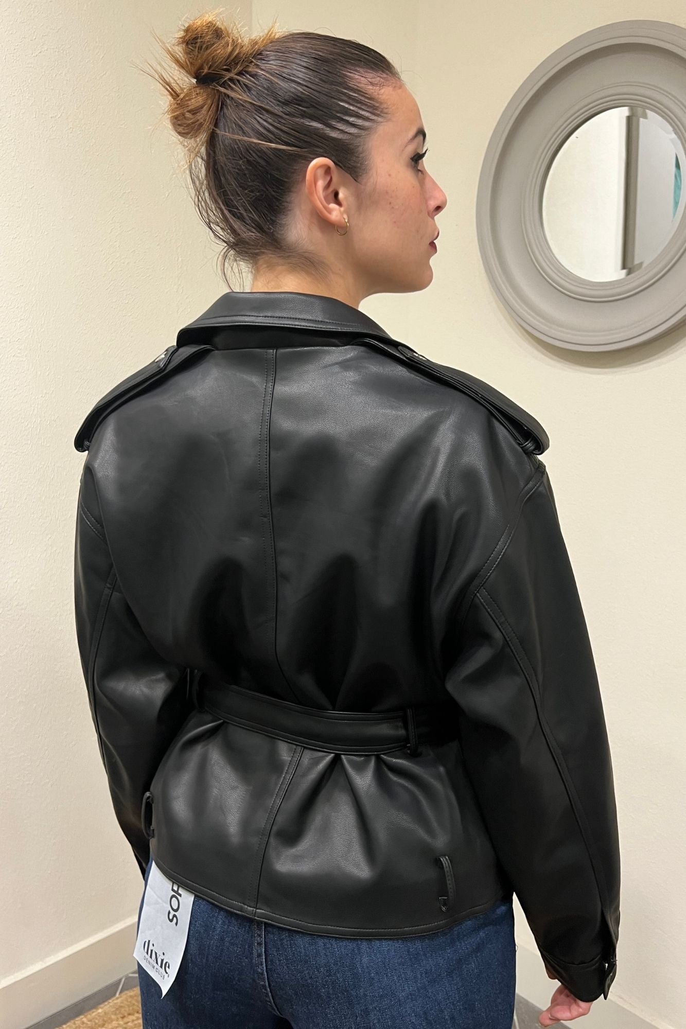 SUSY MIX Chiodo eco pelle Susy mix Nero