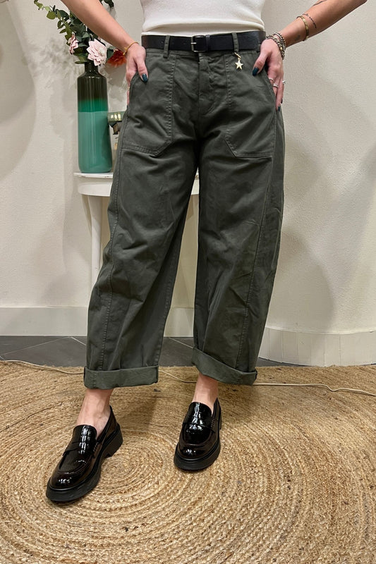 SUSY MIX Pantalone stellina Susy mix Verde