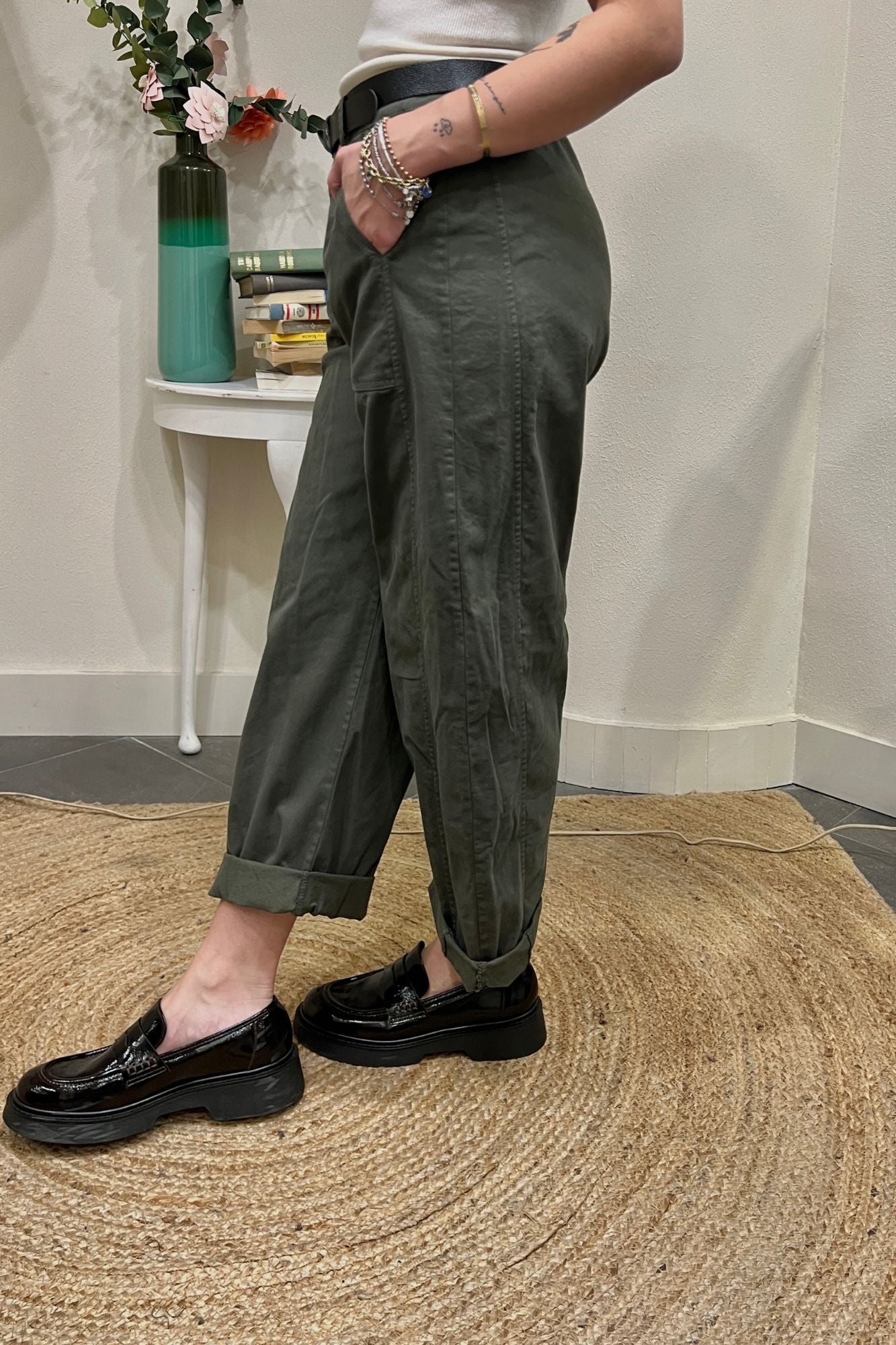 SUSY MIX Pantalone stellina Susy mix Verde
