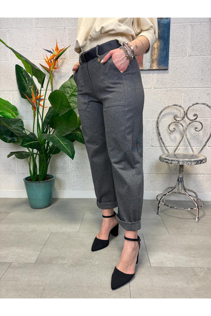 SUSY MIX Pantalone stellina Grigio