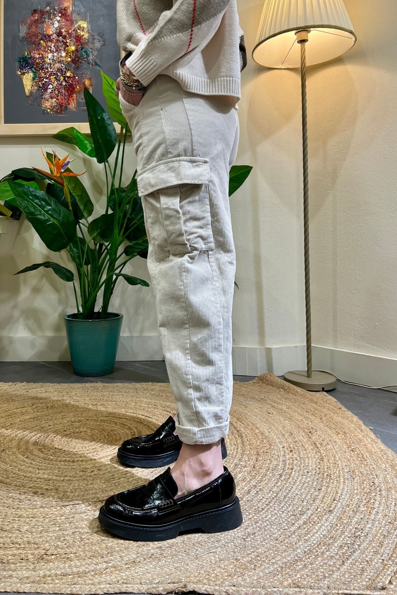 SUSY MIX Kombat in velluto Susy mix Avorio