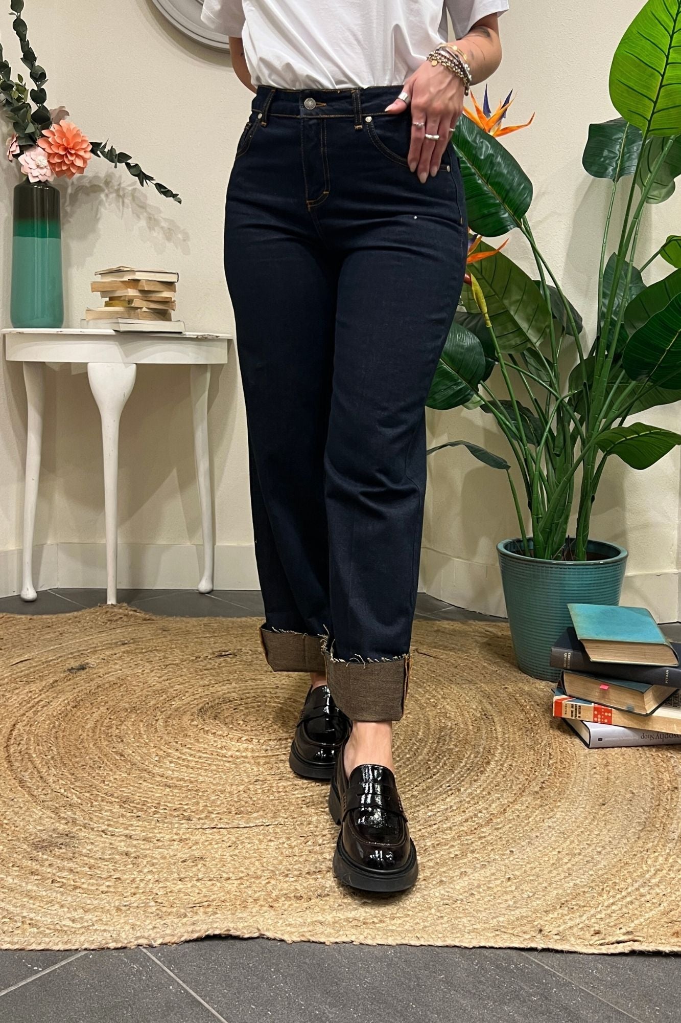 Jeans con risvolto Susy mix