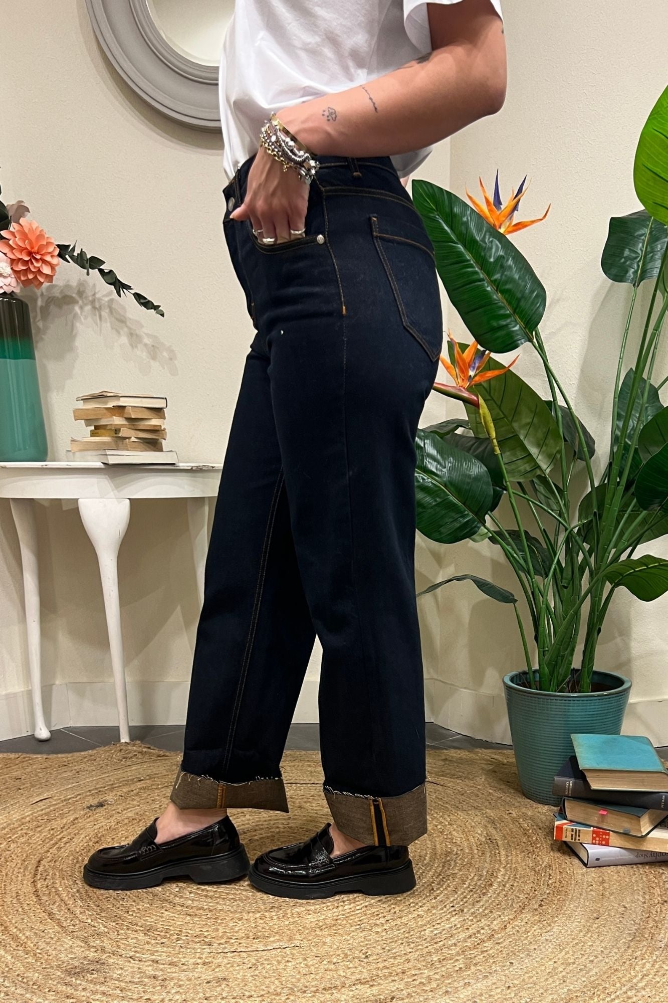 Jeans con risvolto Susy mix