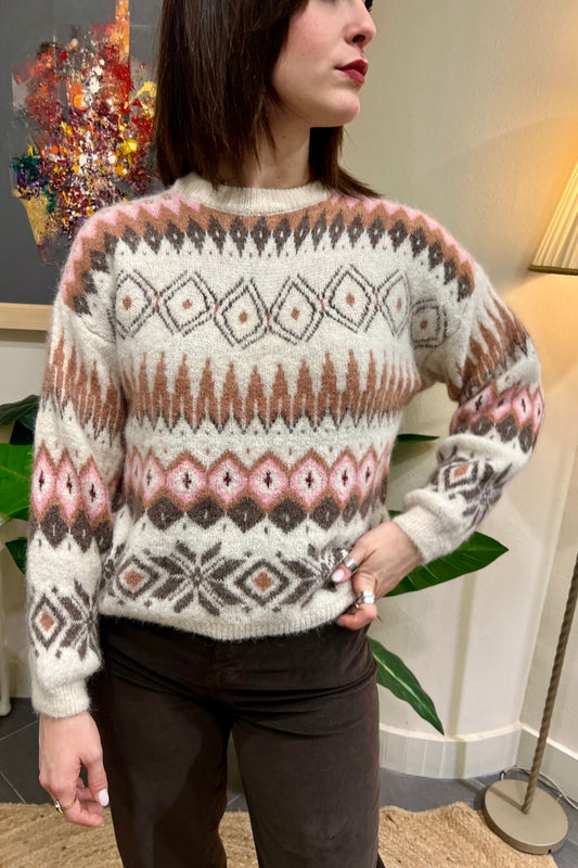 SUSY MIX Maglione fanta Susy mix Crema