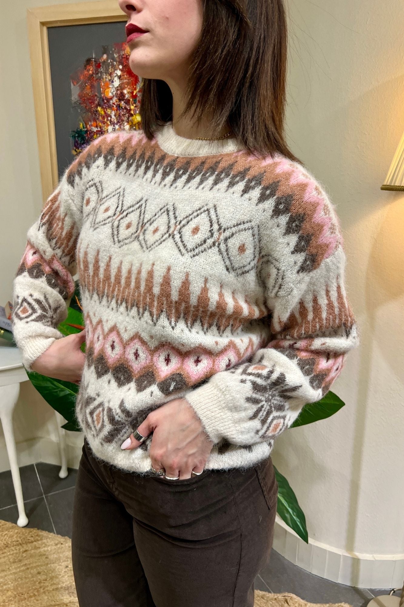 SUSY MIX Maglione fanta Susy mix Crema