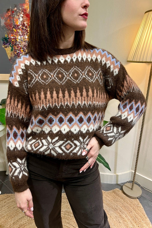 SUSY MIX Maglione fanta Susy mix Moro