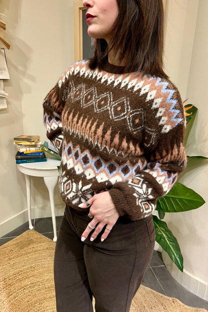 SUSY MIX Maglione fanta Susy mix Moro