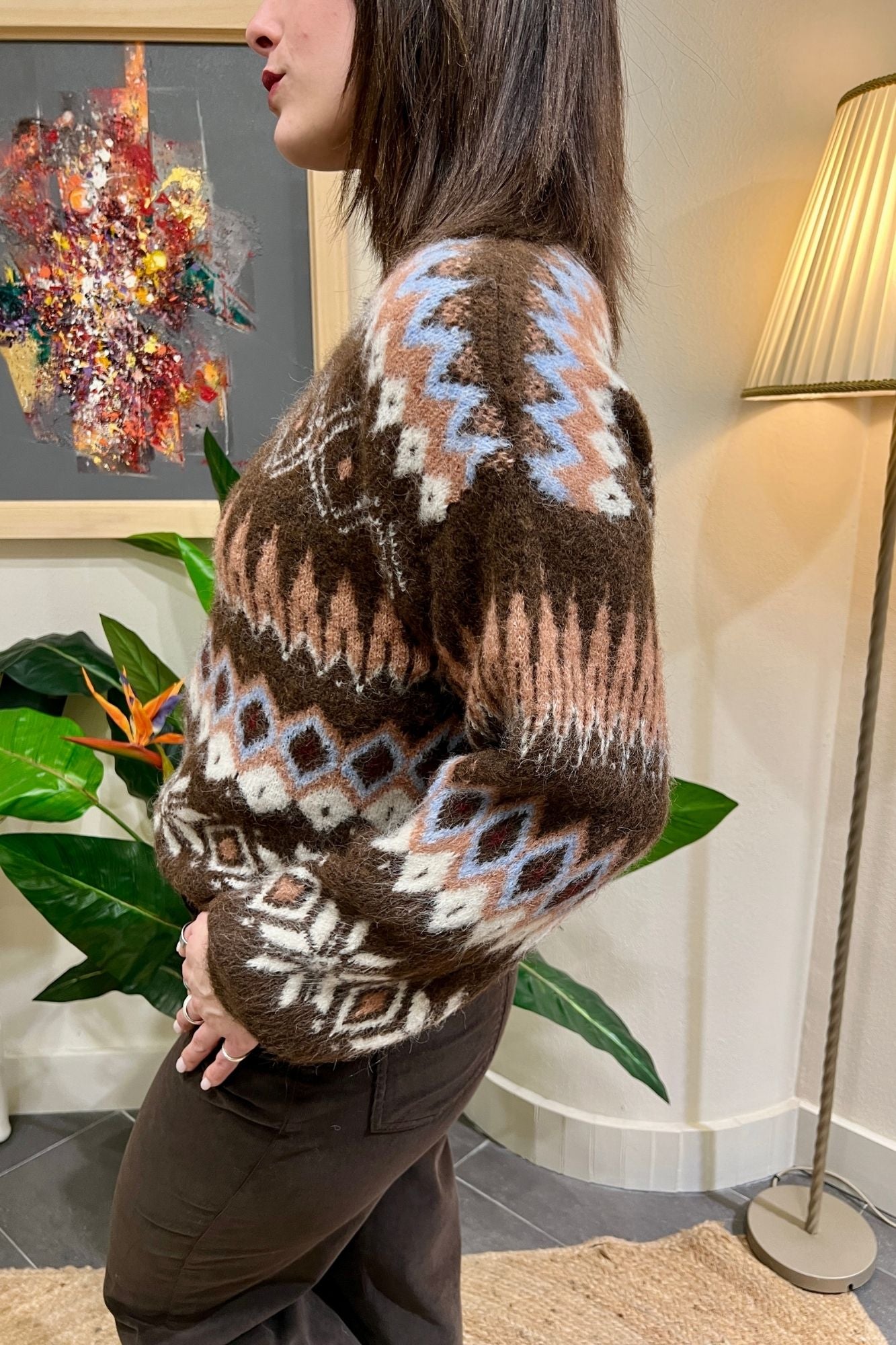 SUSY MIX Maglione fanta Susy mix Moro