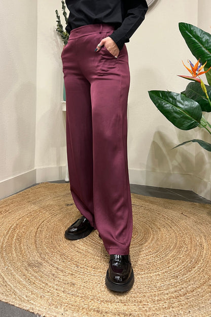 SUSY MIX Pantalone viscosa Susy mix Vino