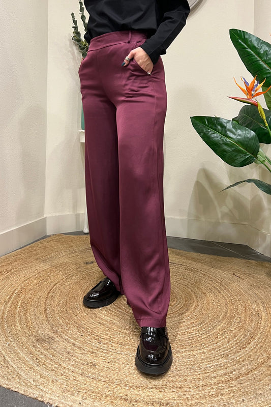 SUSY MIX Pantalone viscosa Susy mix Vino