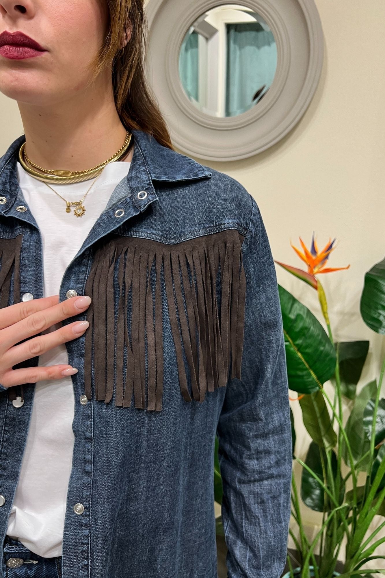 SUSY MIX Camicia con frange Susy mix Blu