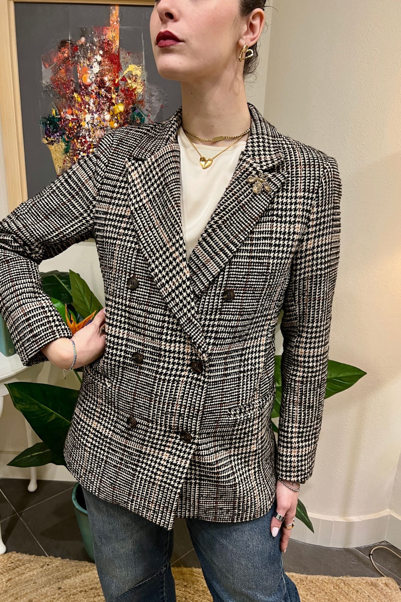 SUSY MIX Giacca doppio petto Susy mix Cammello