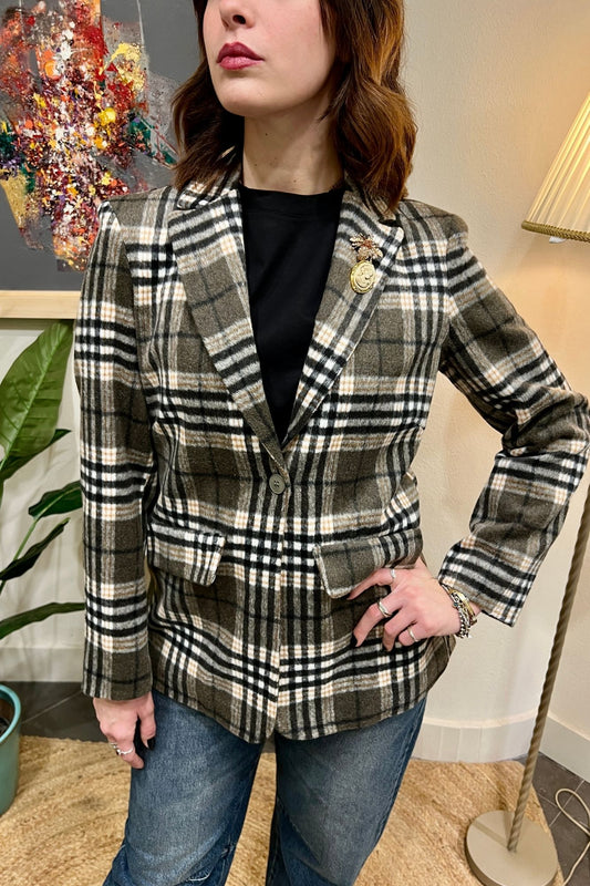 SUSY MIX Giacca a quadri Susy mix Verde