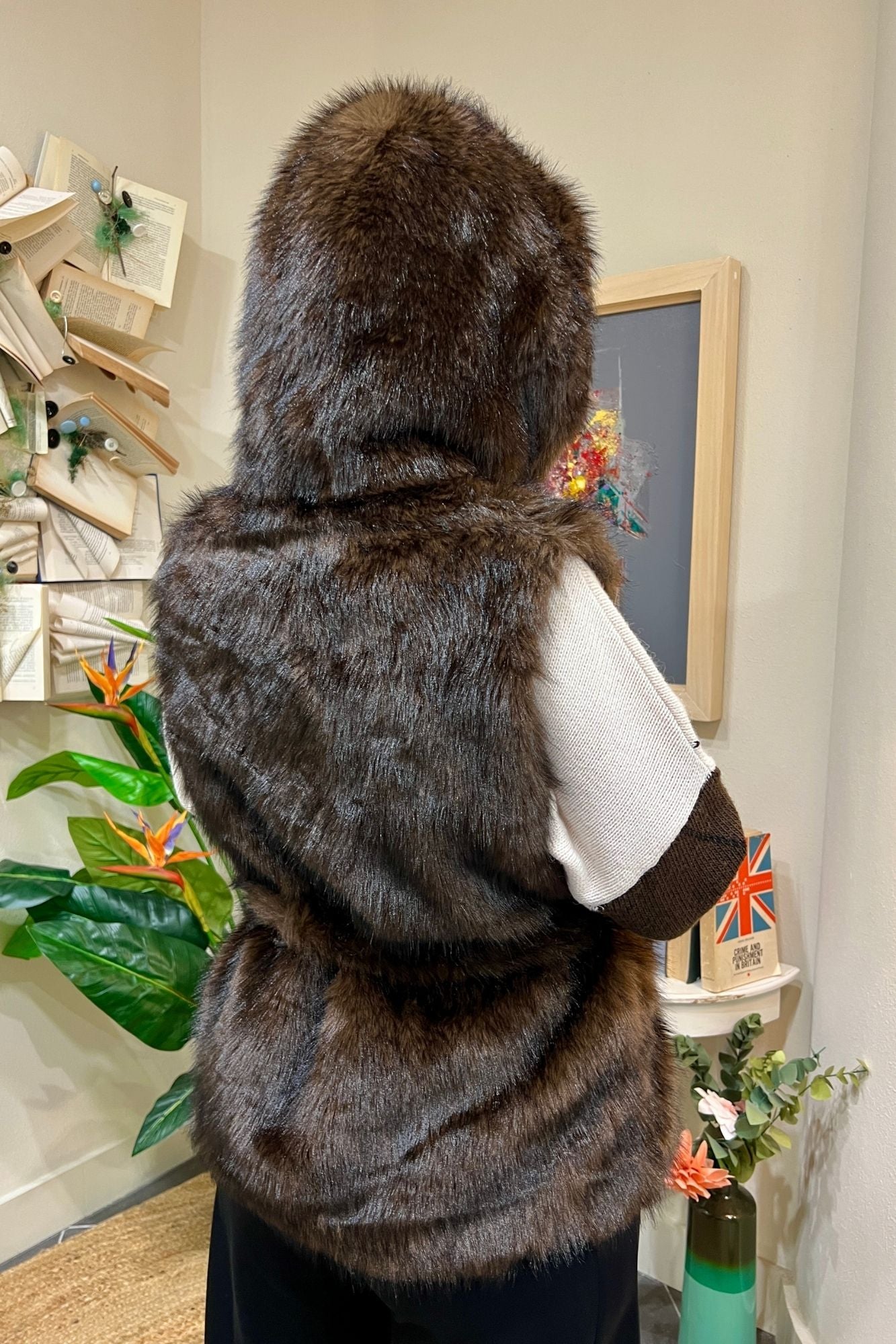 SUSY MIX Gilet pelliccia ecologica Susy mix Moro