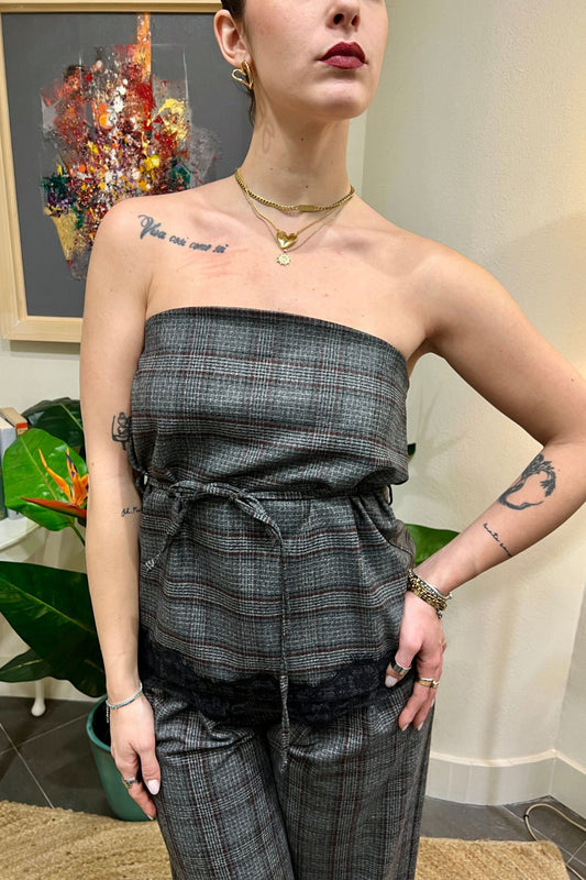 SUSY MIX Top a fascia Susy mix Grigio