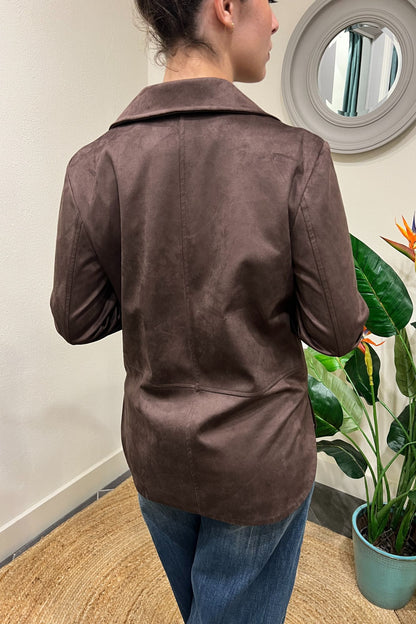 Giaccone scamosciato Susy mix