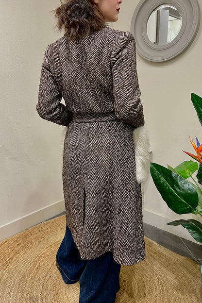 SUSY MIX Cappotto spinato Susy mix Moro