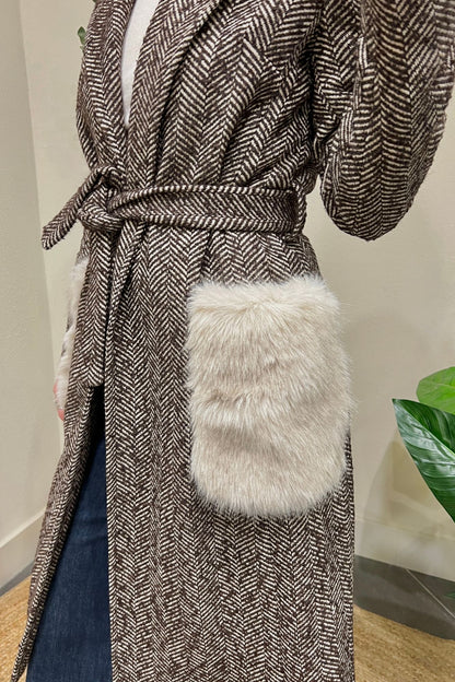 SUSY MIX Cappotto spinato Susy mix Moro