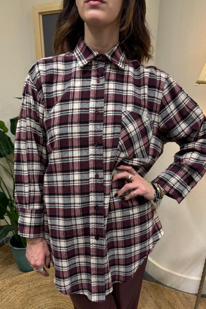 SUSY MIX Camicia scozzese Susy mix Bordeau