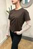 t shirt con manica in pizzo susy mix sh002144 46211074