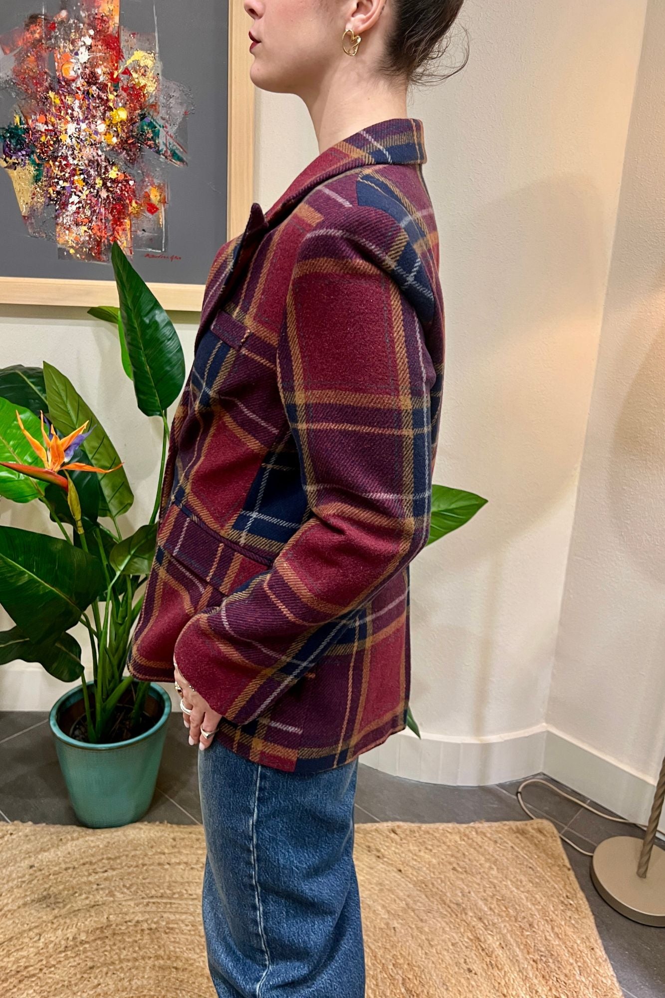 SUSY MIX Giacca a quadri Susy mix Vino