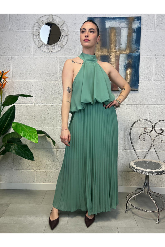 DIXIE Abito plisse Dixie Salvia