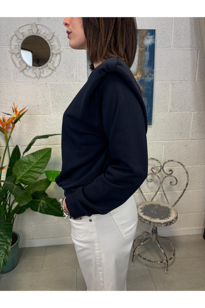 DIXIE Felpa con spalline Dixie Blu