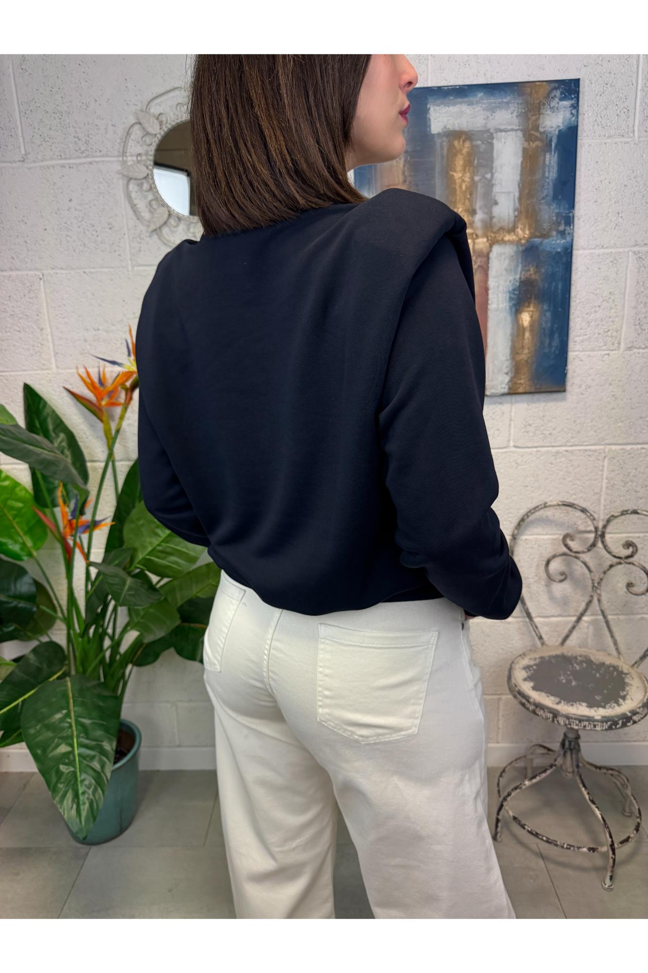 DIXIE Felpa con spalline Dixie Blu