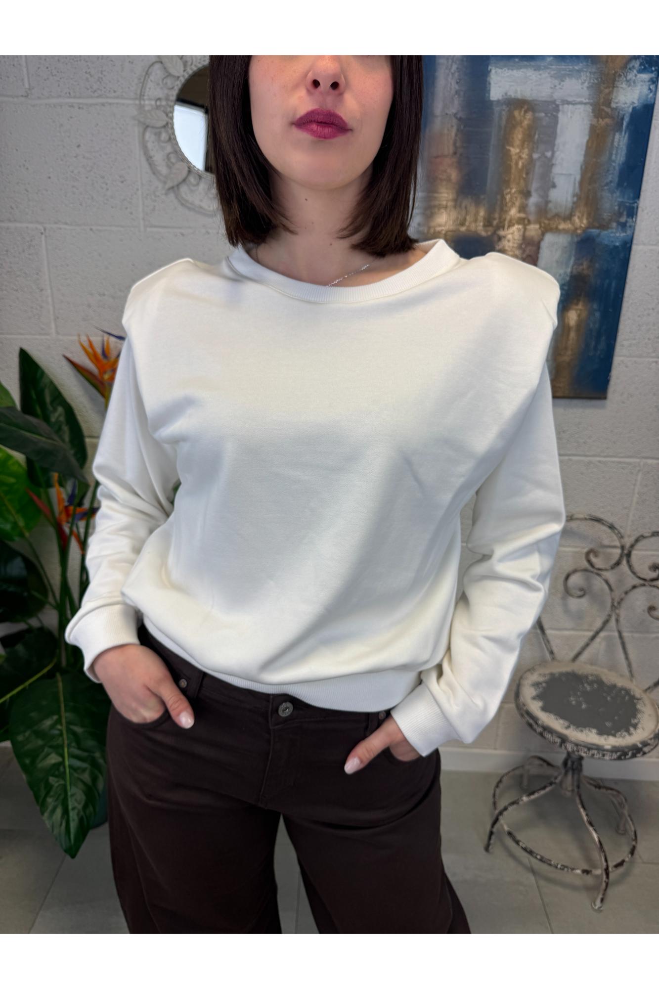 DIXIE Felpa con spalline Dixie Panna