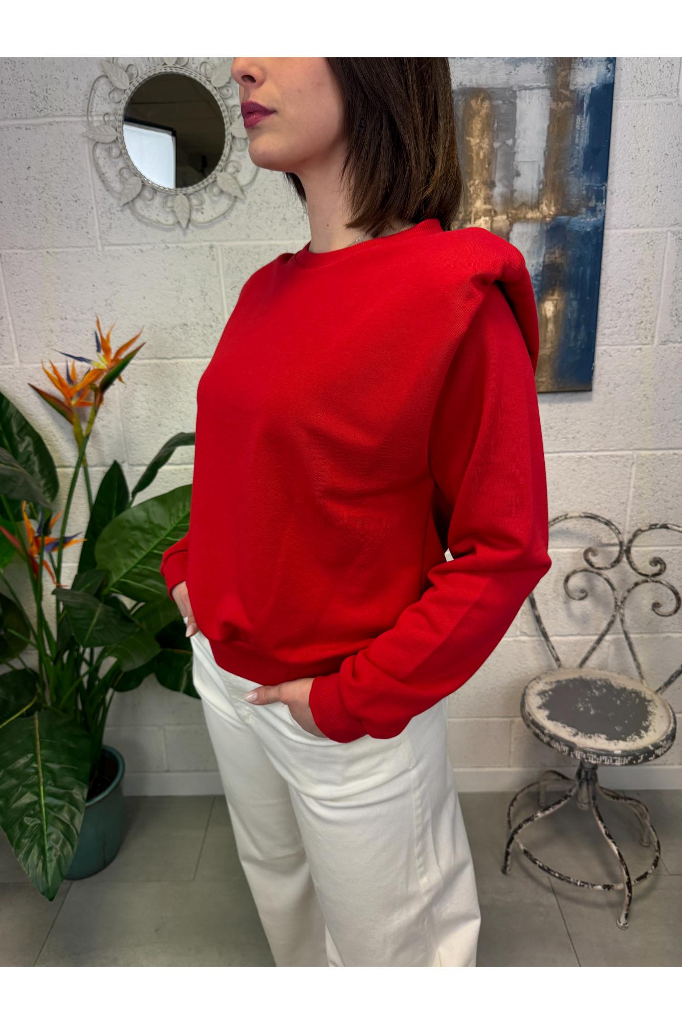 DIXIE Felpa con spalline Dixie Rosso