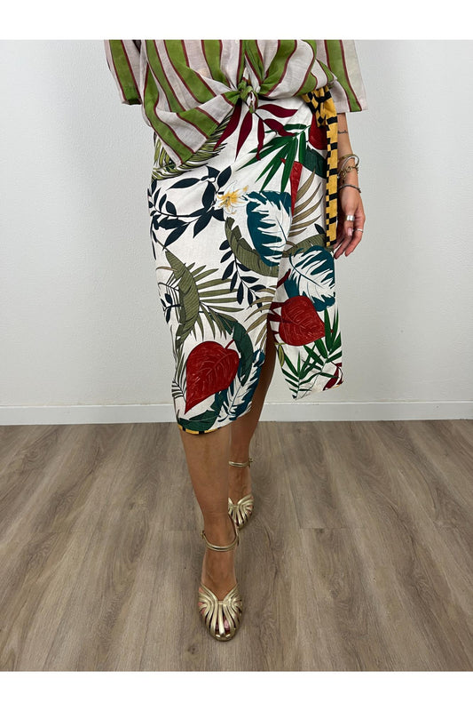 DIXIE Gonna lunga pareo fantasia Dixie Multicolor