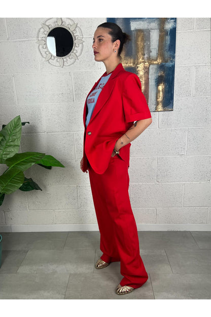 DIXIE Giacca manica corta Dixie Rosso