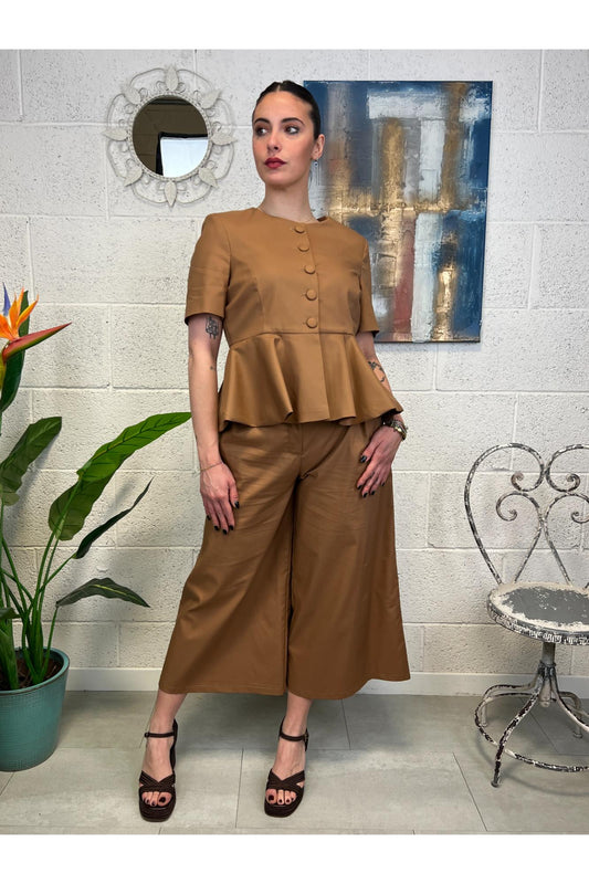DIXIE Giacca sfiancata Dixie Cognac