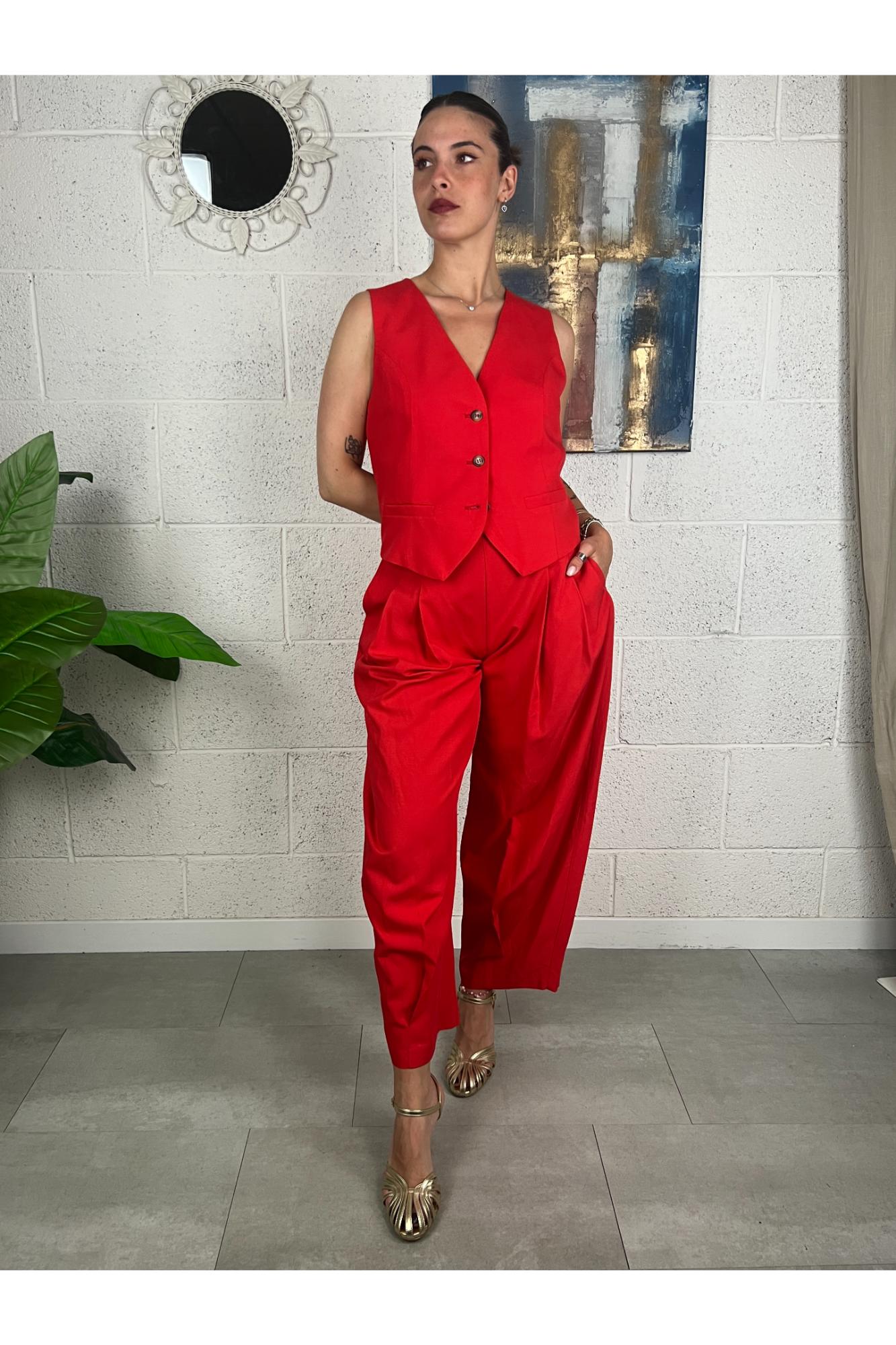 DIXIE Gilet taglio uomo Dixie Rosso