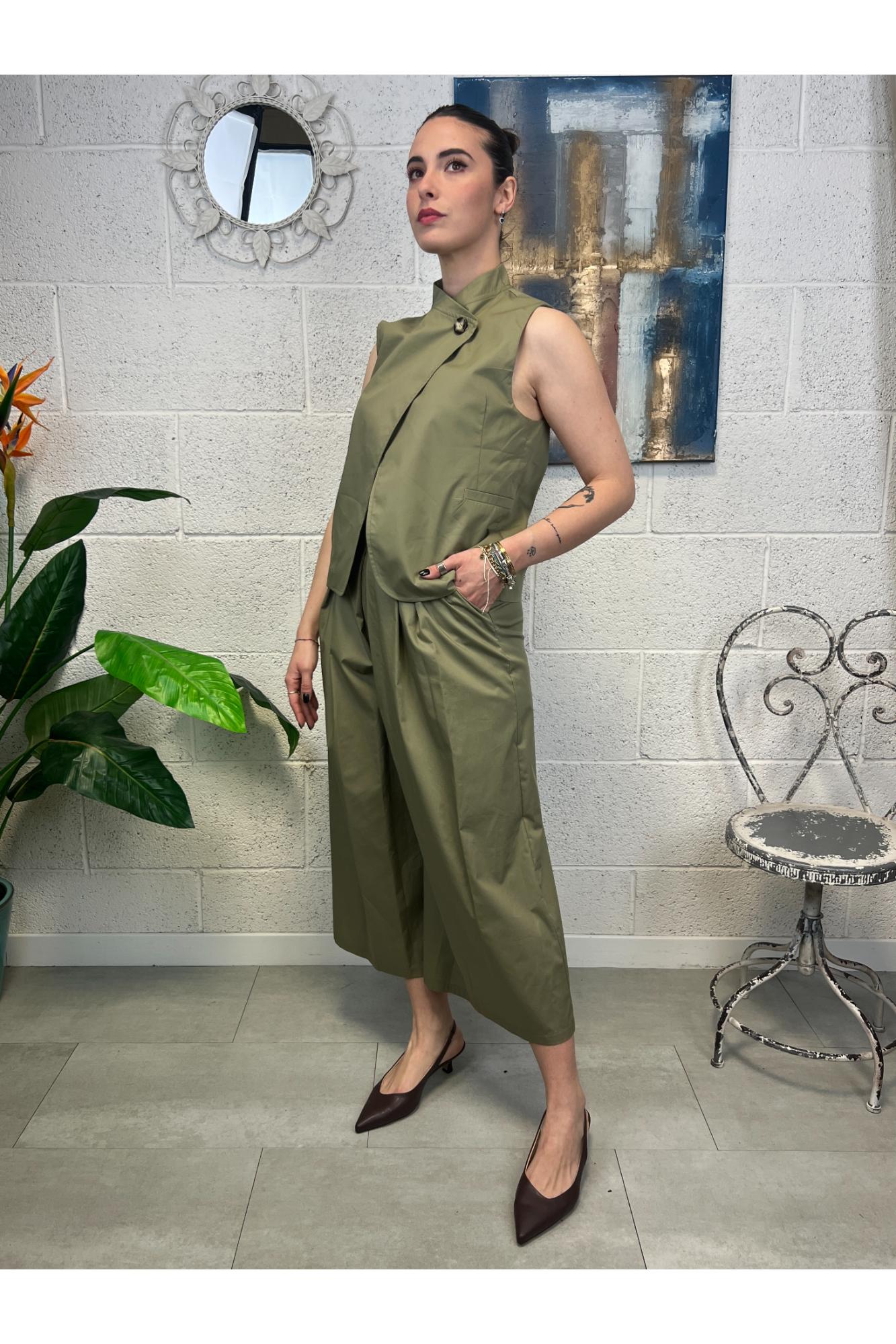 DIXIE Gilet asimmetrico Dixie Verde