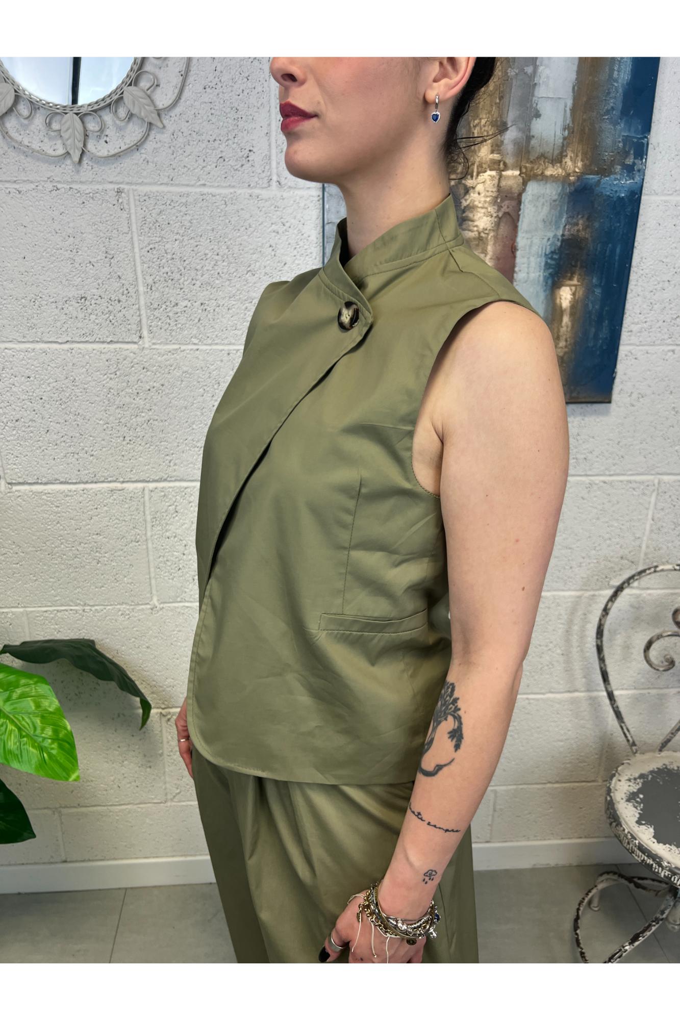 DIXIE Gilet asimmetrico Dixie Verde
