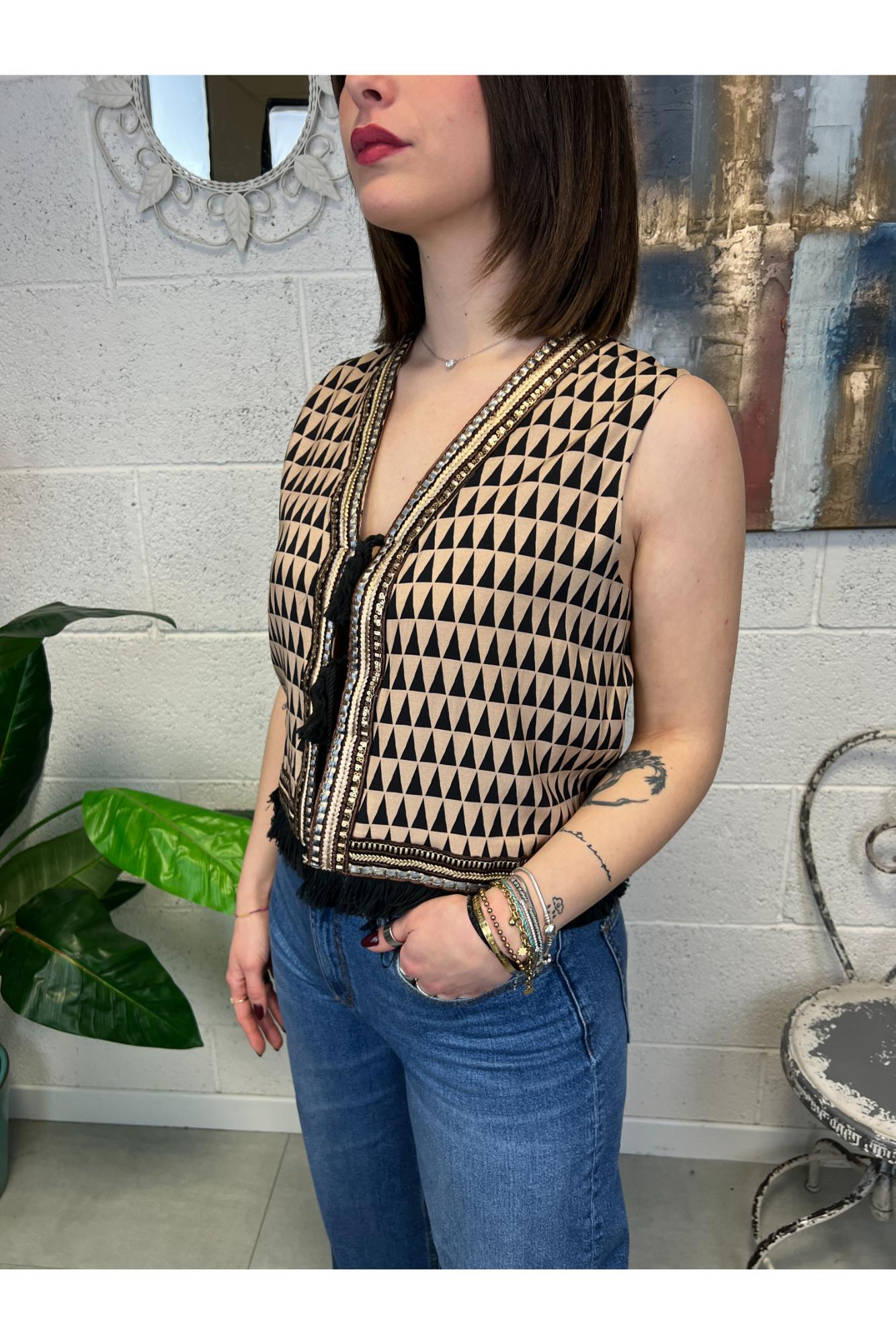 DIXIE Gilet aperto Dixie Beige