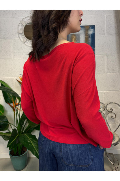 DIXIE Maglia barca Dixie Rosso