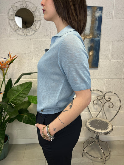 DIXIE Maglia polo Dixie Celeste