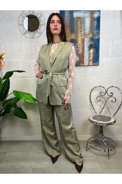 DIXIE Completo gilet e pantalone Dixie Salvia