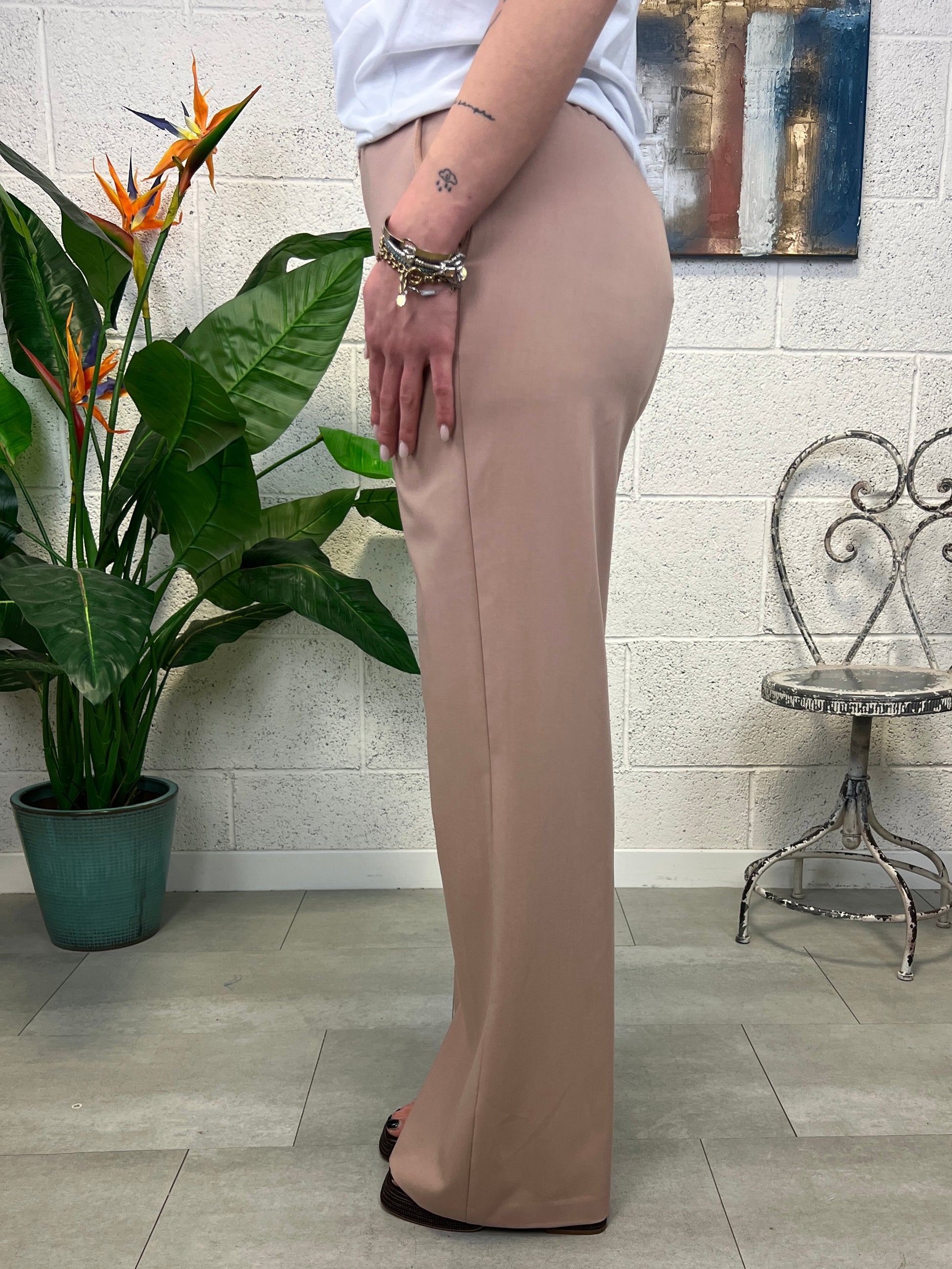 DIXIE Pantalone palazzo Dixie Cipria