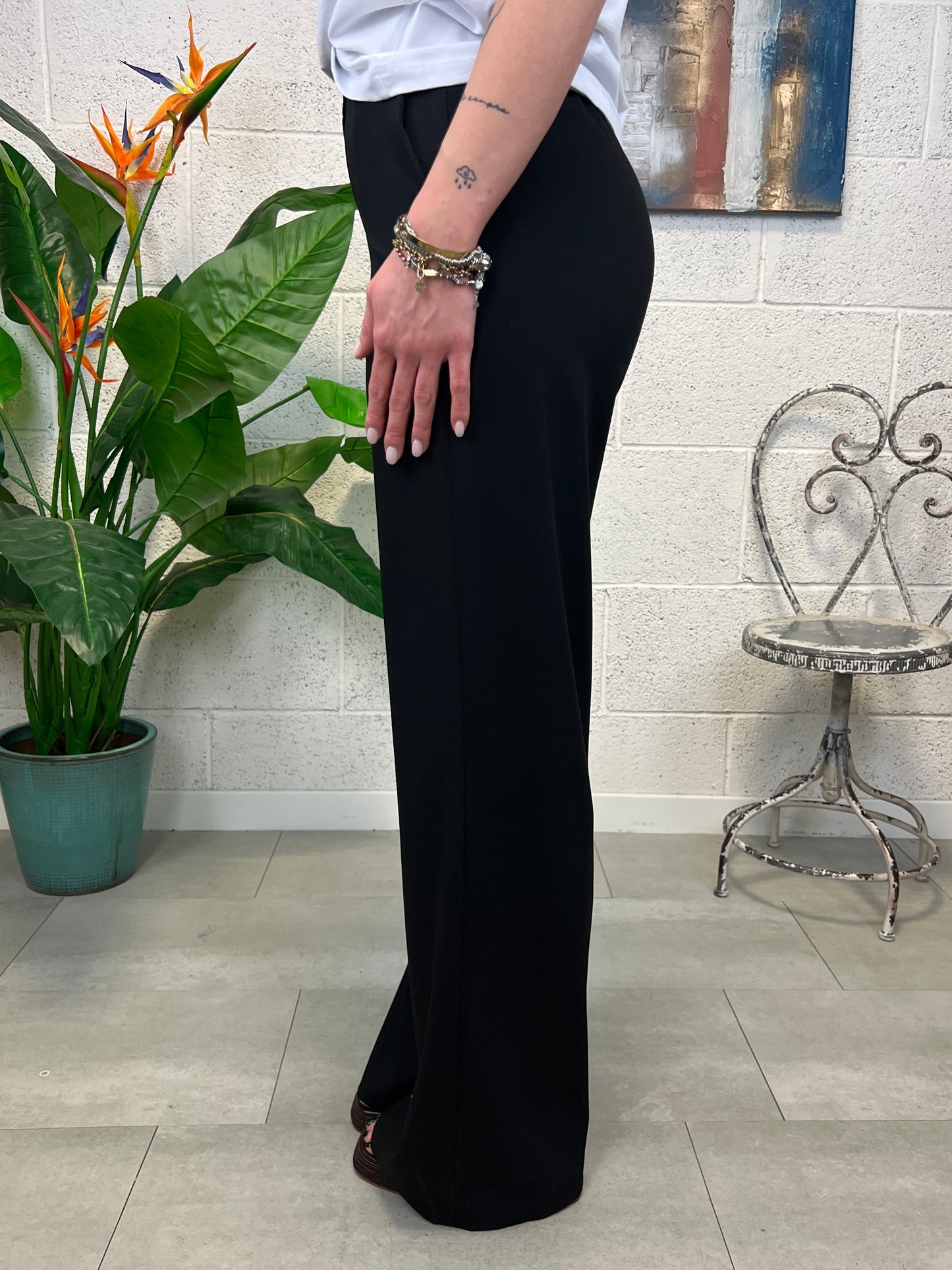DIXIE Pantalone palazzo Dixie Nero
