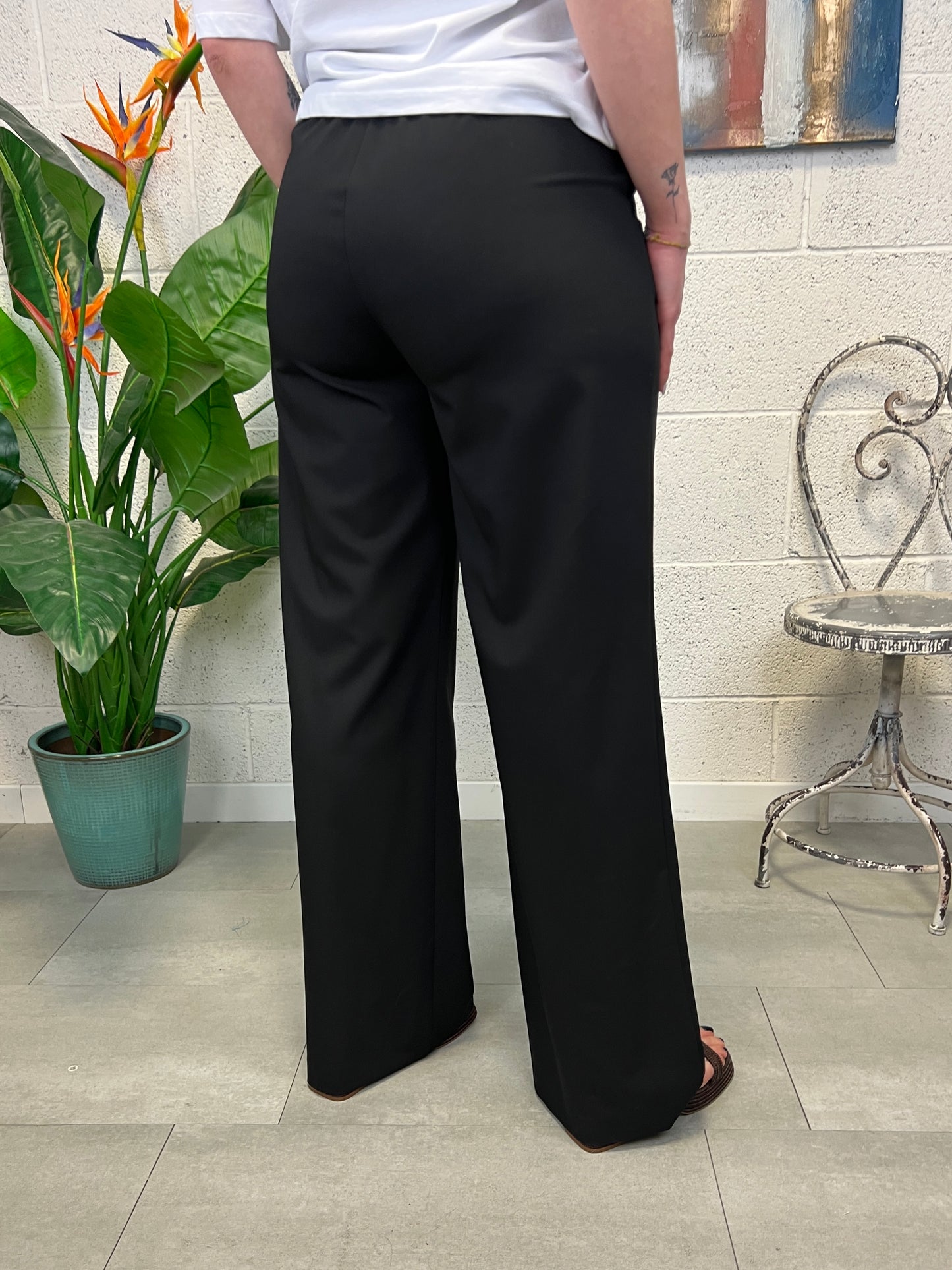 DIXIE Pantalone palazzo Dixie Nero
