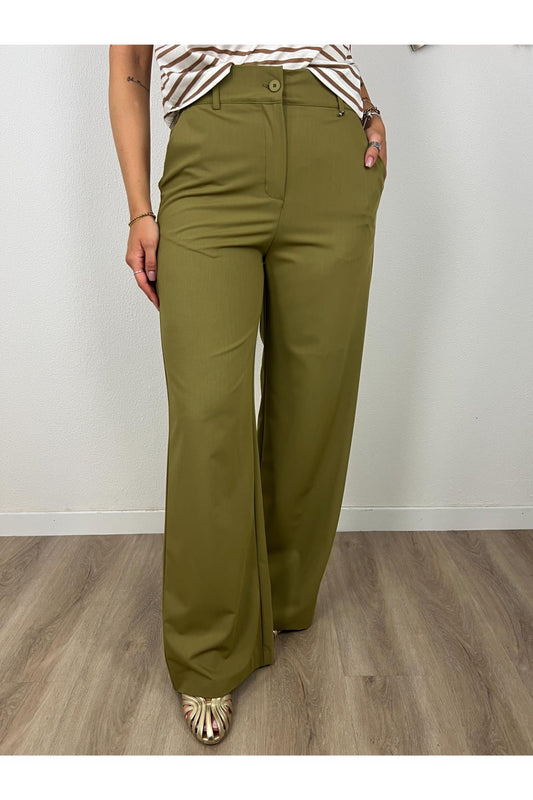 DIXIE Pantalone palazzo Dixie Olio